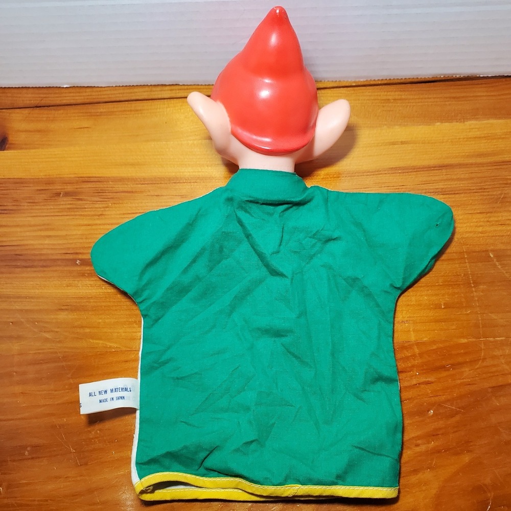 Walt Disney Productions Vintage Dopey 7 Dwarfs Hand Puppet Japan Cloth Body - Picture 8 of 16